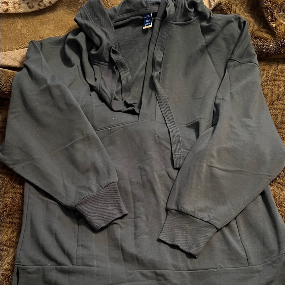 Dark Grayish green  Hoodie with Drawstring OLD NAVY active